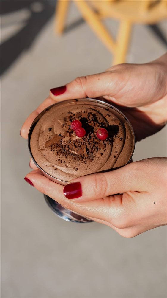 Mousse de chocolate vegano
